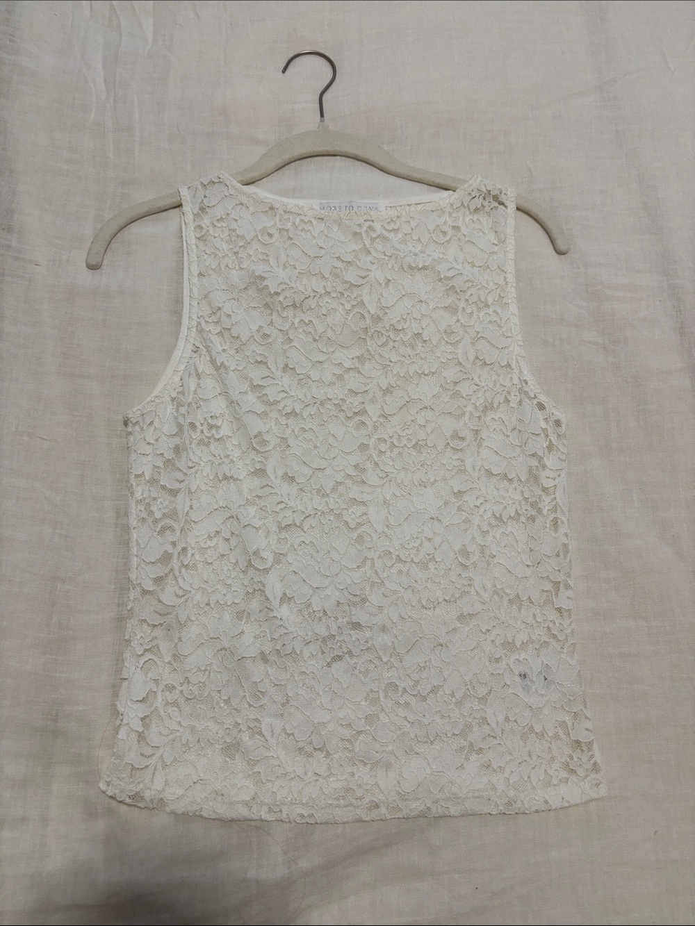 Delicate Cream Lace Camisole Top